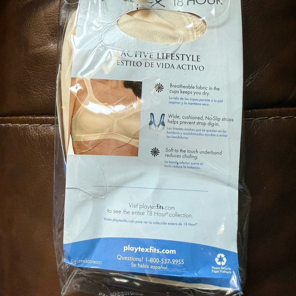 Playtex Light Beige 18 Hour Bra - Picture 4 of 4
